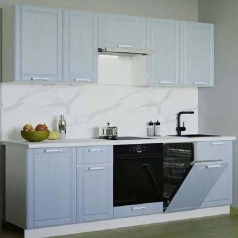 Что поместится в прямую кухню 2,3-2,5 метра в хрущевке