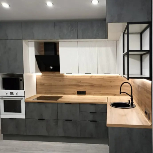 Как сочетать кухню под бетон, чтобы интерьер не выглядел дёшево