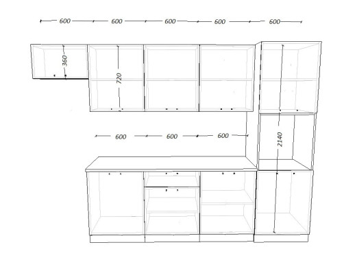 Кухонный гарнитур «Кухонный гарнитур «Белый глянец - 7 (3000 мм)»»
