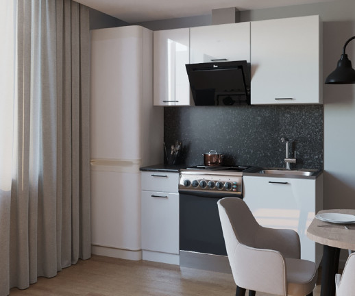 Кухонный гарнитур «Кухонный гарнитур «Белый глянец - 4 (1600 мм)»»