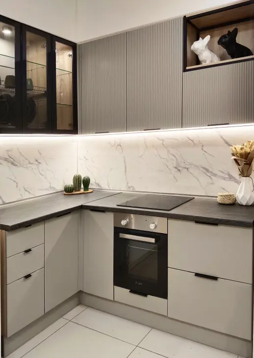 Кухонный гарнитур «Кухонный гарнитур «Виола олива монблан»»