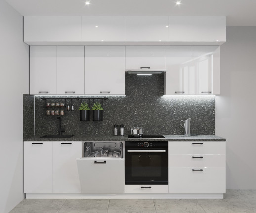 Кухонный гарнитур «Кухонный гарнитур «Белый глянец - 22 (2800 мм)»»