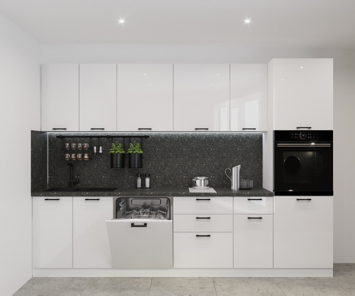 Кухонный гарнитур «Кухонный гарнитур «Белый глянец - 20 (3000 мм)»»