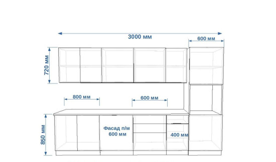 Белый глянец - 20 (3000 мм)