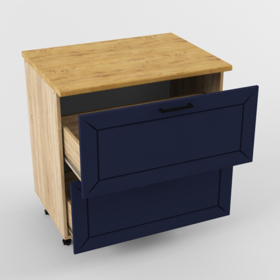 Шкаф нижний 800 2 ящика Океания Кристалл