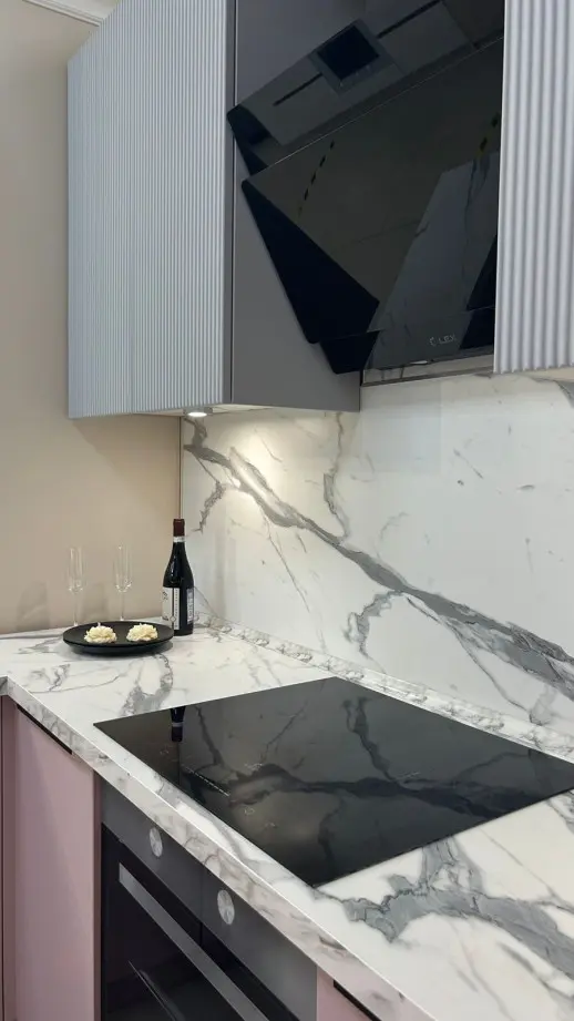 Кухонный гарнитур «Кухонный гарнитур «Вельвет 1450*2600*1450 мм»»