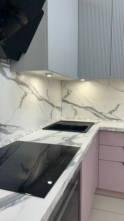 Кухонный гарнитур «Кухонный гарнитур «Вельвет 1450*2600*1450 мм»»