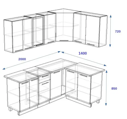 Волна Белый металлик Бирюза 2000х1400
