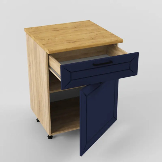 Шкаф нижний 600 1 ящик 1 дверь Океания Кристалл