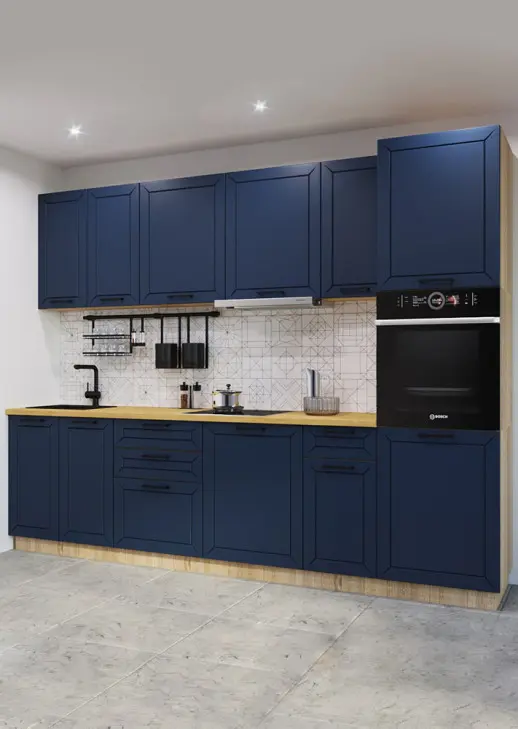 Кухонный гарнитур «Кухонный гарнитур «Океания Кристалл 3000 мм»»