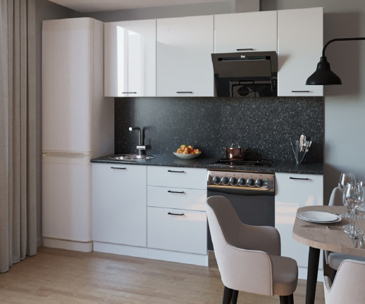 Кухонный гарнитур «Кухонный гарнитур «Белый глянец - 16 (2200 мм)»»