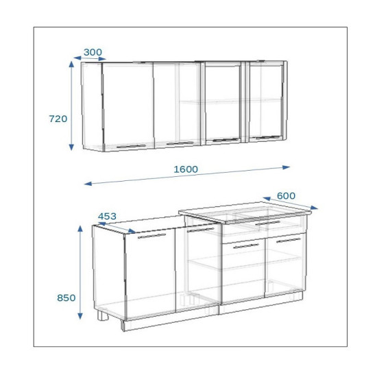 Акация - 5 (1600 мм)
