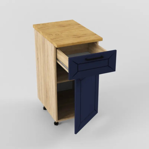 Кухонный гарнитур «Кухонный гарнитур «Шкаф нижний 400 1 ящик 1 дверь Океания Кристалл»»