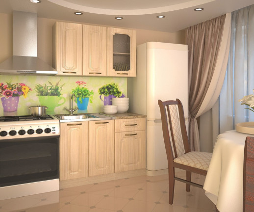 Кухонный гарнитур «Кухонный гарнитур «Акация - 2 (1000 мм)»»