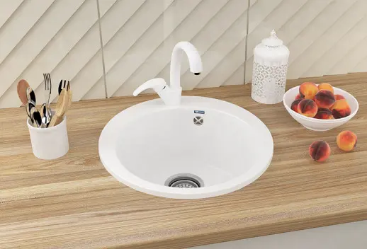 Кухонная мойка ULGRAN U-405 с отверстием под смеситель