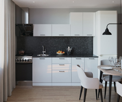 Кухонный гарнитур «Кухонный гарнитур «Белый глянец - 12 (2000 мм)»»