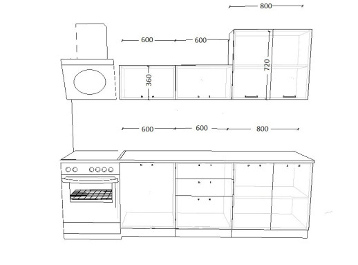 Кухонный гарнитур «Кухонный гарнитур «Белый глянец - 12 (2000 мм)»»