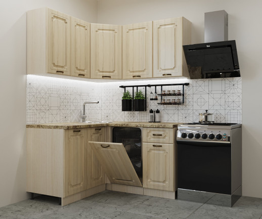 Кухонный гарнитур «Кухонный гарнитур «Акация - 17 (1400х1450 мм)»»