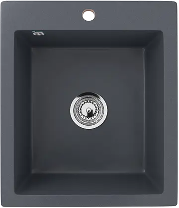 Кухонная мойка ULGRAN U-404 односекционная с отверстием под смеситель