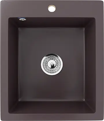 Кухонная мойка ULGRAN U-404 односекционная с отверстием под смеситель