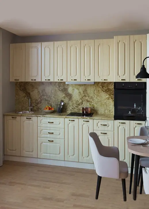 Кухонный гарнитур «Кухонный гарнитур «Грецкий орех 3000 мм_прямая 1»»