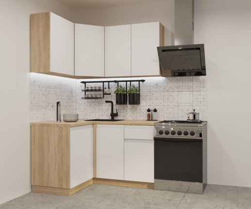 Кухонный гарнитур «Кухонный гарнитур «Тальк Лайн - 1 (1200х1400 мм)»»