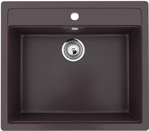 Кухонная мойка ULGRAN U-104 односекционная с отверстием под смеситель
