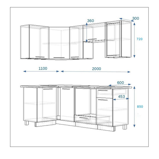 Акация - 12а (1100х2000 мм)