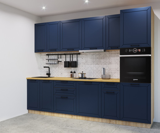 Кухонный гарнитур «Кухонный гарнитур «Океания Кристалл - 4 (3000 мм)»»