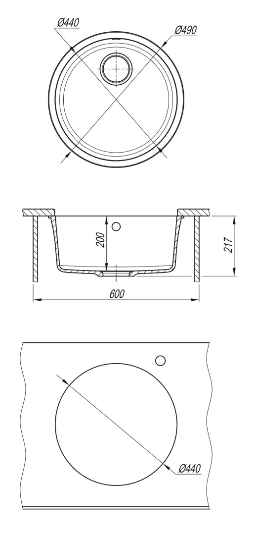 Кухонная мойка ВЕГА ЗЕРО