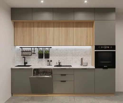 арт. 19 Акция Фаска Обсидиан - Дуб сонома 3000