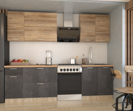 Кухонный гарнитур «Кухонный гарнитур «ЛОФТ - 8 (2000 мм)»»