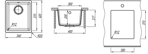 Кухонная мойка ВЕГА 300