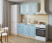 Кухонный гарнитур «Кухонный гарнитур «Роялвуд Голубой Вегас - 9 (1500 мм)»»