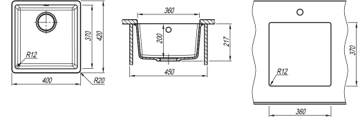 Кухонная мойка ВЕГА 360