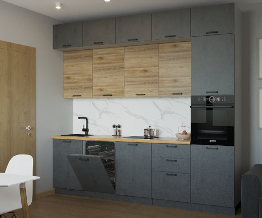 Кухонный гарнитур «Кухонный гарнитур «ЛОФТ - 32 (3000 мм)»»