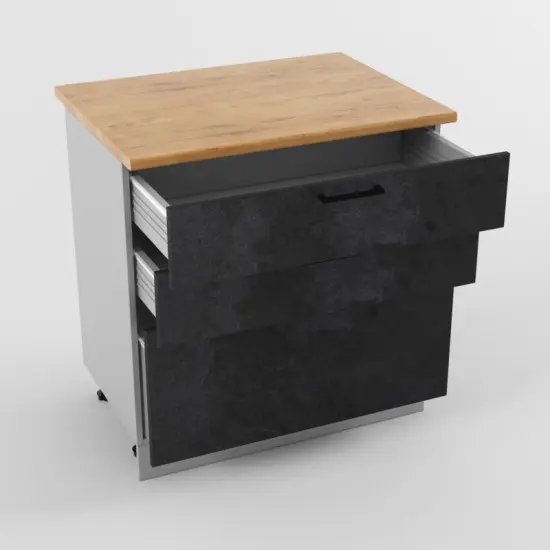 Шкаф нижний 800 3 ящика Лофт  