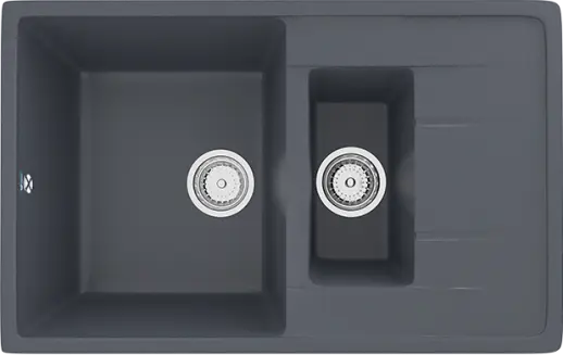 Кухонная мойка ULGRAN U-205 двухсекционная реверсивная