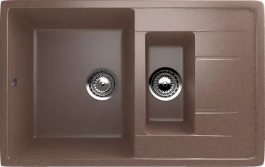 Кухонная мойка ULGRAN U-205 двухсекционная реверсивная