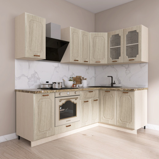 Кухонный гарнитур «Кухонный гарнитур «Акация - 28 (2200х1400 мм)»»