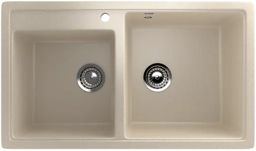 Кухонная мойка ULGRAN U-200 двухсекционная с отверстием под смеситель