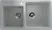 Кухонная мойка ULGRAN U-200 двухсекционная с отверстием под смеситель