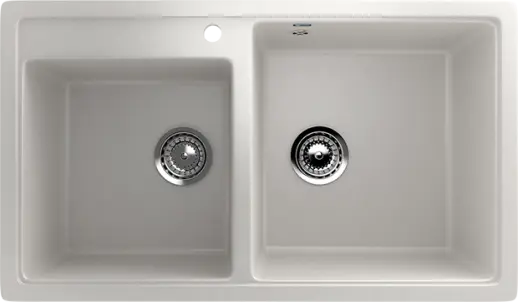 Кухонная мойка ULGRAN U-200 двухсекционная с отверстием под смеситель