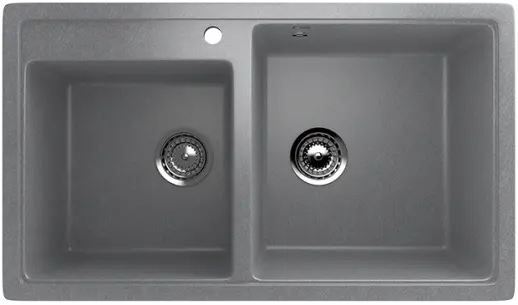 Кухонная мойка ULGRAN U-200 двухсекционная с отверстием под смеситель