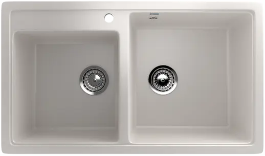 Кухонная мойка ULGRAN U-200 двухсекционная с отверстием под смеситель