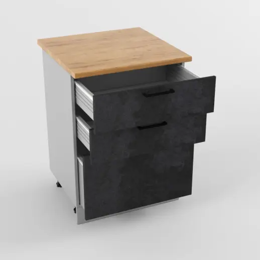 Шкаф нижний 600 3 ящика Лофт     