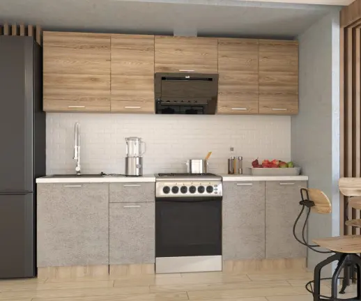 Кухонный гарнитур «Кухонный гарнитур «ЛОФТ - 14 (2400 мм)»»