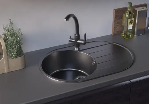 Кухонная мойка ULGRAN Quartz Nora 750 круглая