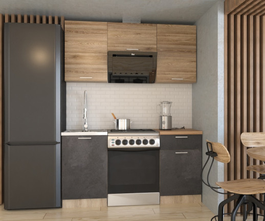 Кухонный гарнитур «Кухонный гарнитур «ЛОФТ - 13 (1600 мм)»»