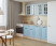Кухонный гарнитур «Кухонный гарнитур «Роялвуд Голубой Вегас - 13 (1600 мм)»»